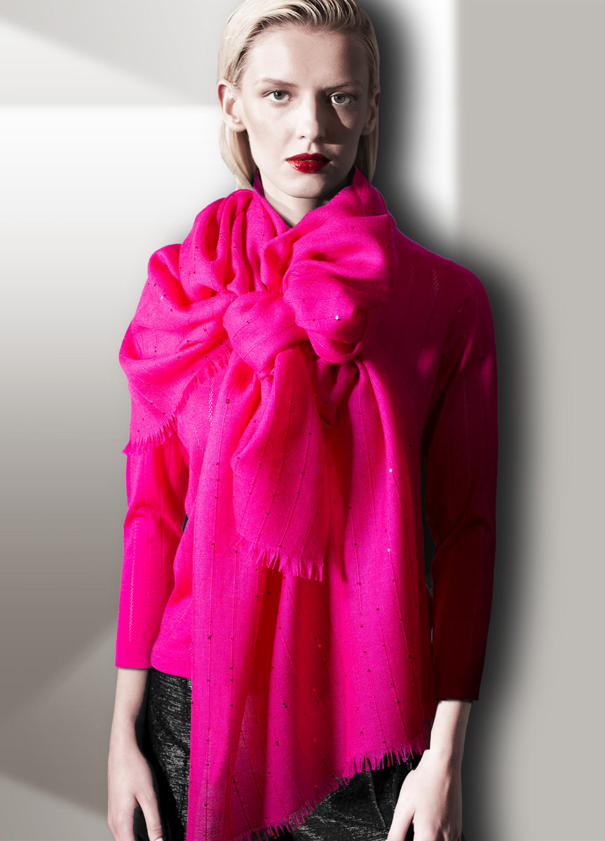 Stripe Wool and Cashmere Scarf main image 1
