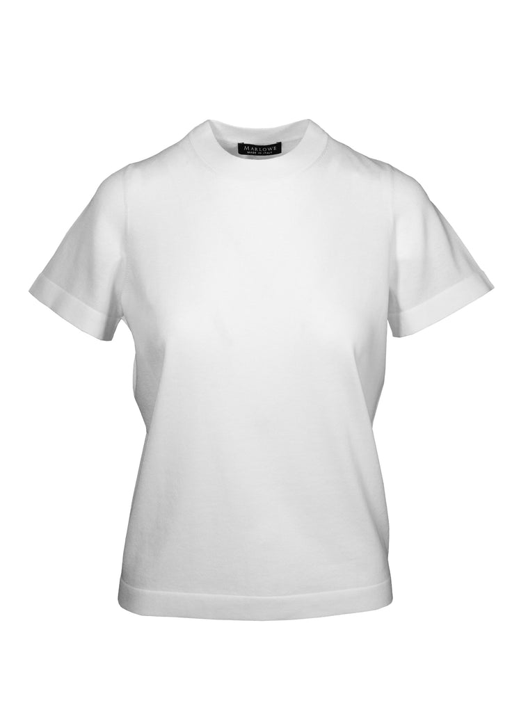 Cotton Knit T-shirt white