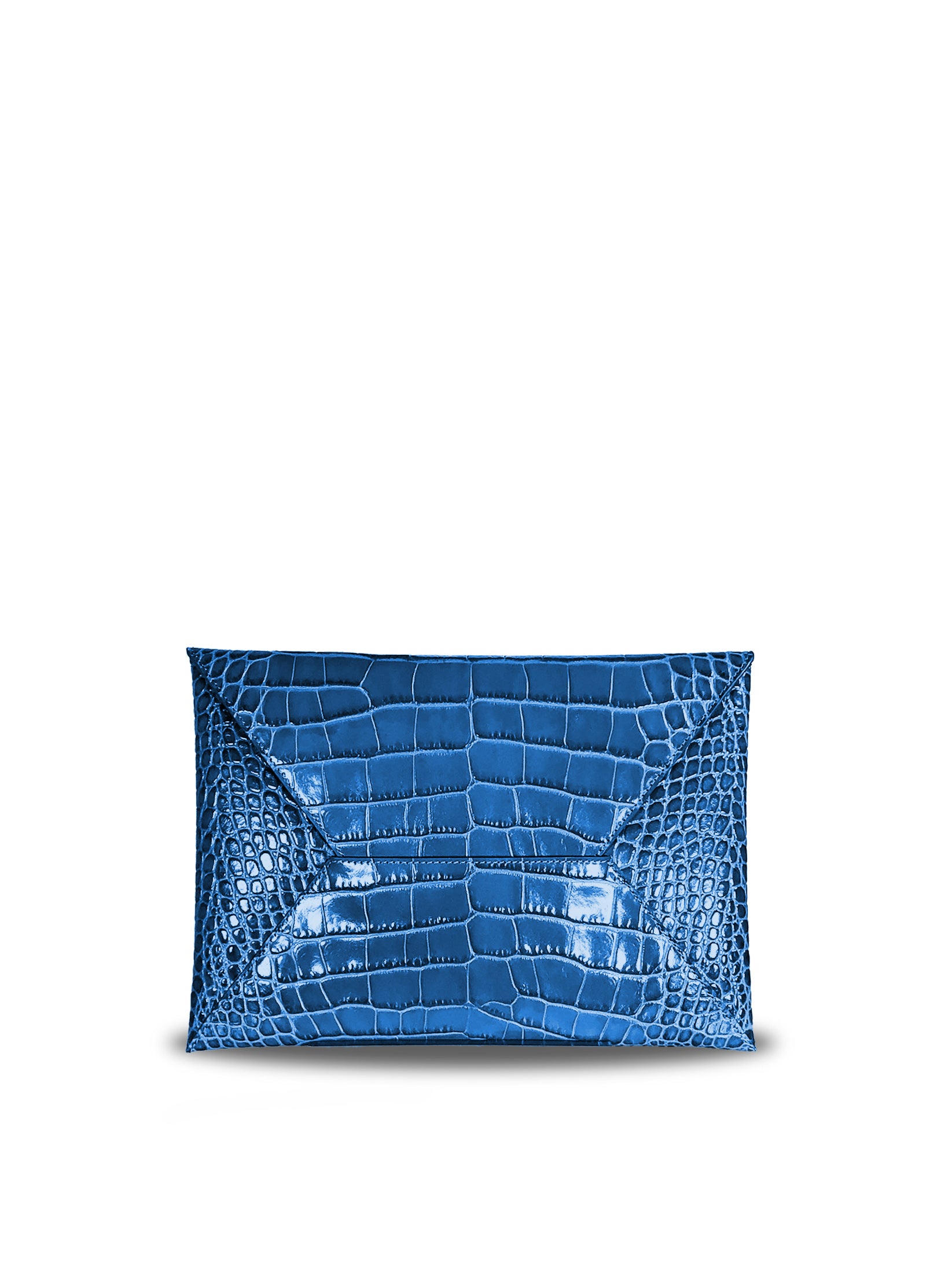 Embossed Leather Clutch Bag