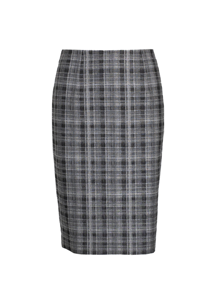 Wool plaid skirt